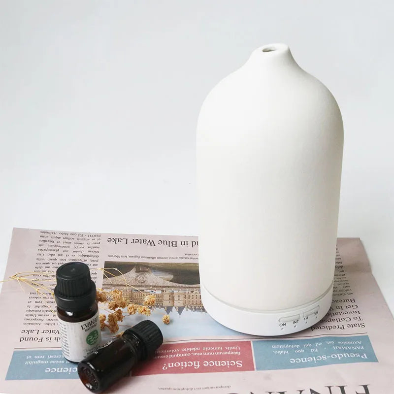 ceramic ultrasonic essential oil diffuser, view 2 - MRSLM