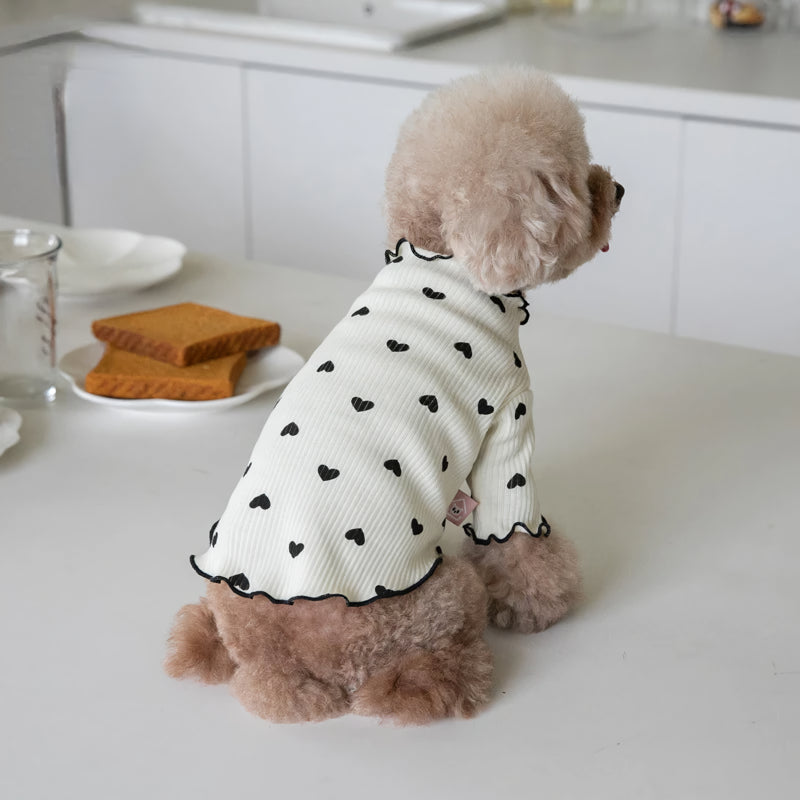 embroidered bear waffle pet vest, view 8 - MRSLM