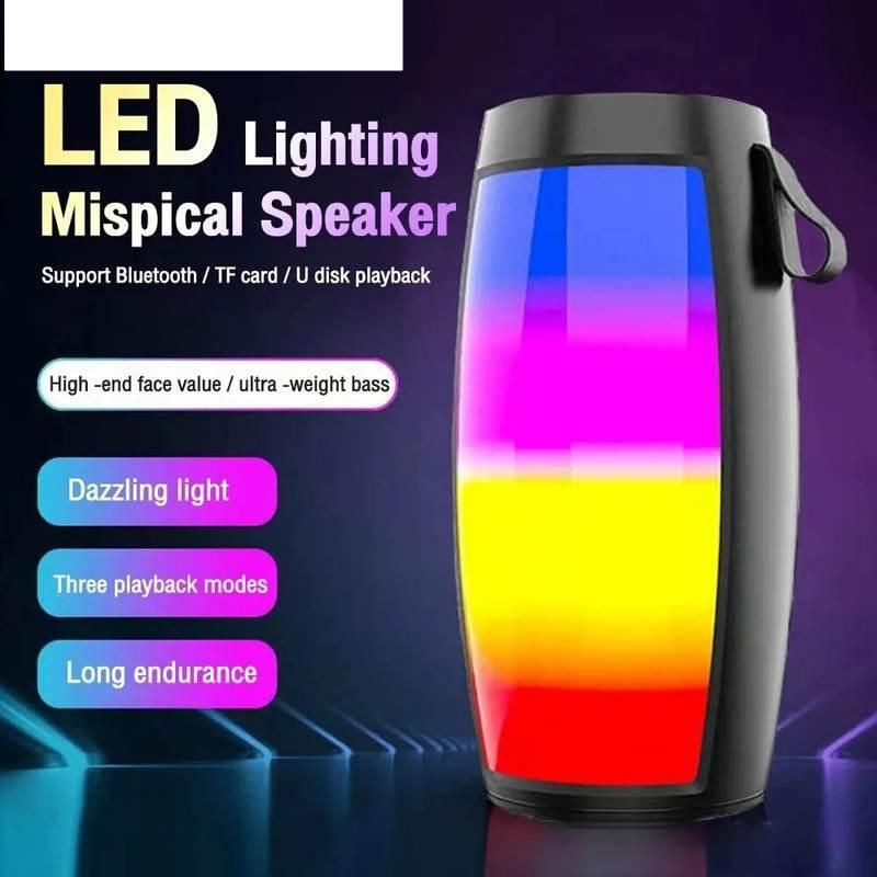bluetooth speaker with LED lights, view 2 - MRSLM