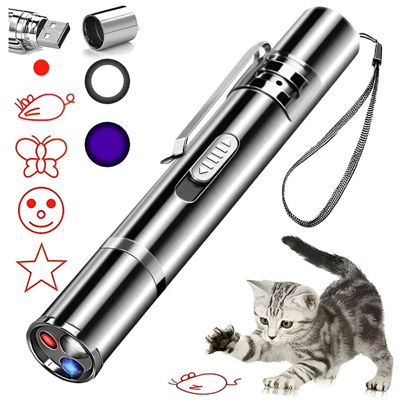 USB rechargeable laser cat toy, view 2 - MRSLM