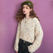 colorful dots loose knitwear for women - MRSLM