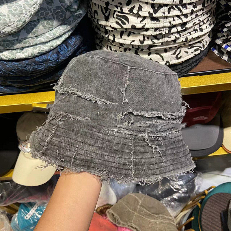 washed cotton bucket hat for women, view 6 - MRSLM
