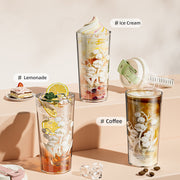 cute transparent glass water bottle, view 5 - MRSLM