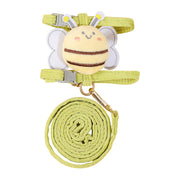 cartoon bee cat harness with leash, view 3 - MRSLM