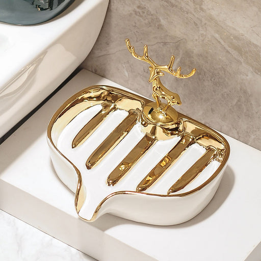 ceramic soap dish with drainage holder - MRSLM
