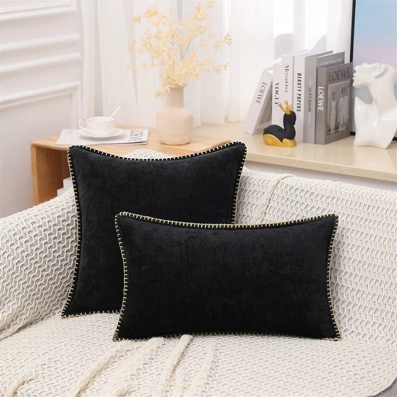 soft chenille velvet throw pillow cover, view 27 - MRSLM