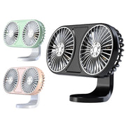 dual-head usb car fan, view 5 - MRSLM