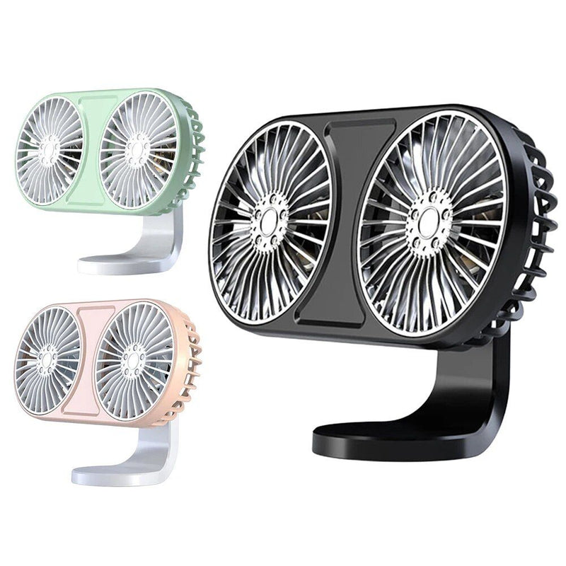 dual-head usb car fan, view 5 - MRSLM