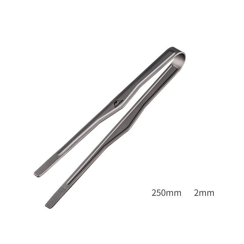 titanium camping bbq tongs, view 3 - MRSLM
