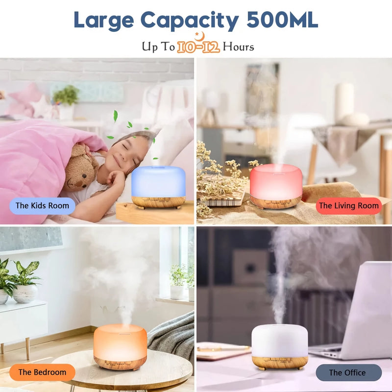 500ml wood grain aroma diffuser, view 9 - MRSLM