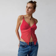 Mesh patchwork crop top, view 4 - MRSLM