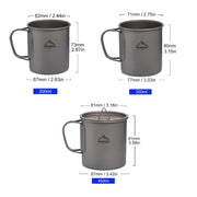camping titanium cup with lid, view 10 - MRSLM