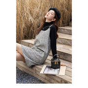 women's tweed suspender dress, view 11 - MRSLM