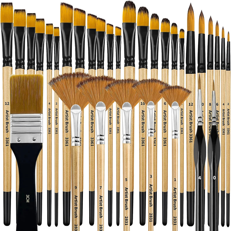 32 pcs paint brush set, view 4 - MRSLM