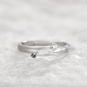 couple adjustable sterling silver ring, view 7 - MRSLM