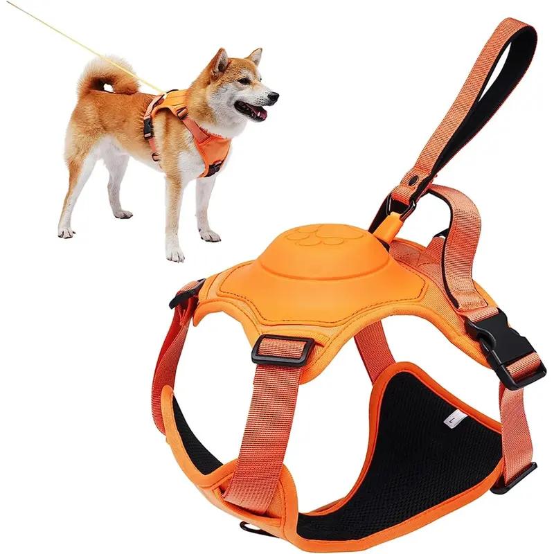 dog harness and retractable leash set - MRSLM
