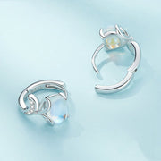 s925 silver fox moonstone earrings, view 6 - MRSLM