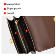 Crocodile-pattern square crossbody bag, view 5 - MRSLM
