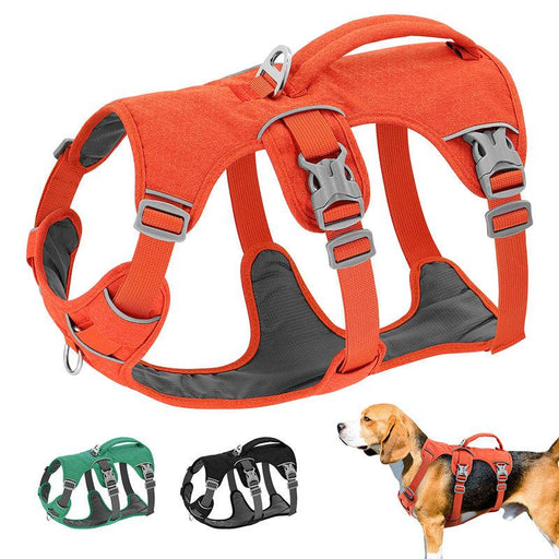 reflective nylon dog harness with handle - MRSLM