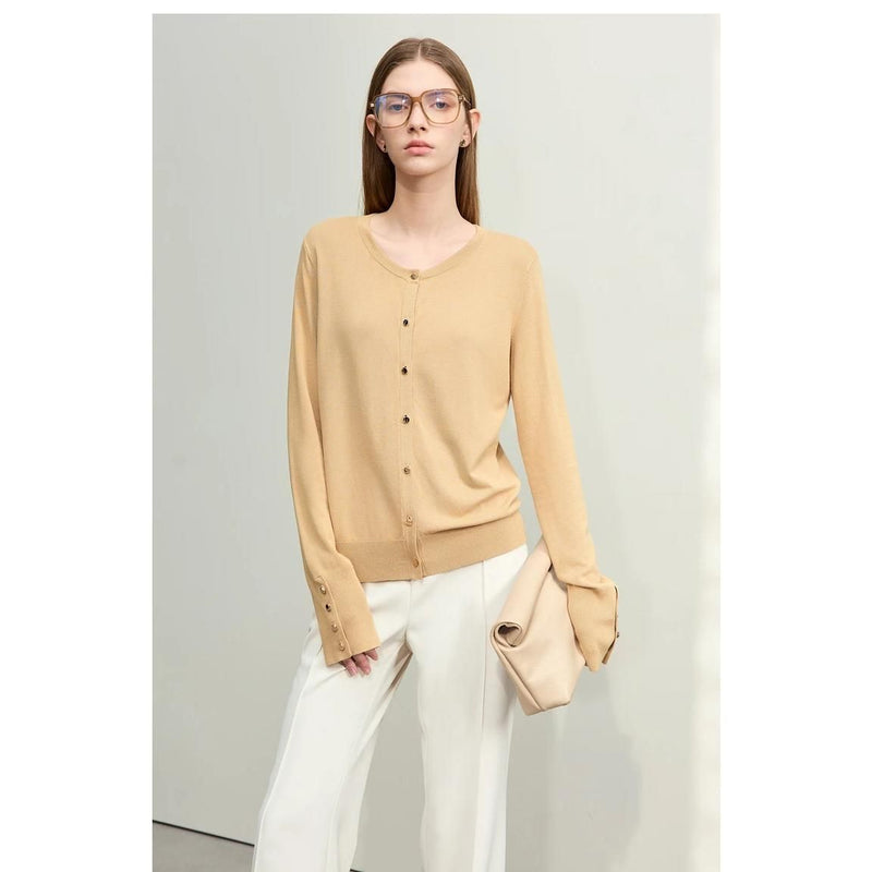 spring viscose blend cardigan, view 2 - MRSLM