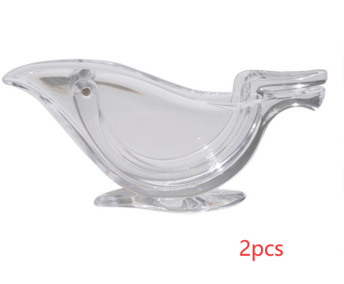 Manual Lemon Juicer Transparent Acrylic Elegance Bird Shape Lemon Slice Squeezer Kitchen Tools Gadgets