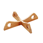wooden pot trivet, view 3 - MRSLM