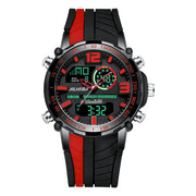men's dual display sports watch, view 2 - MRSLM