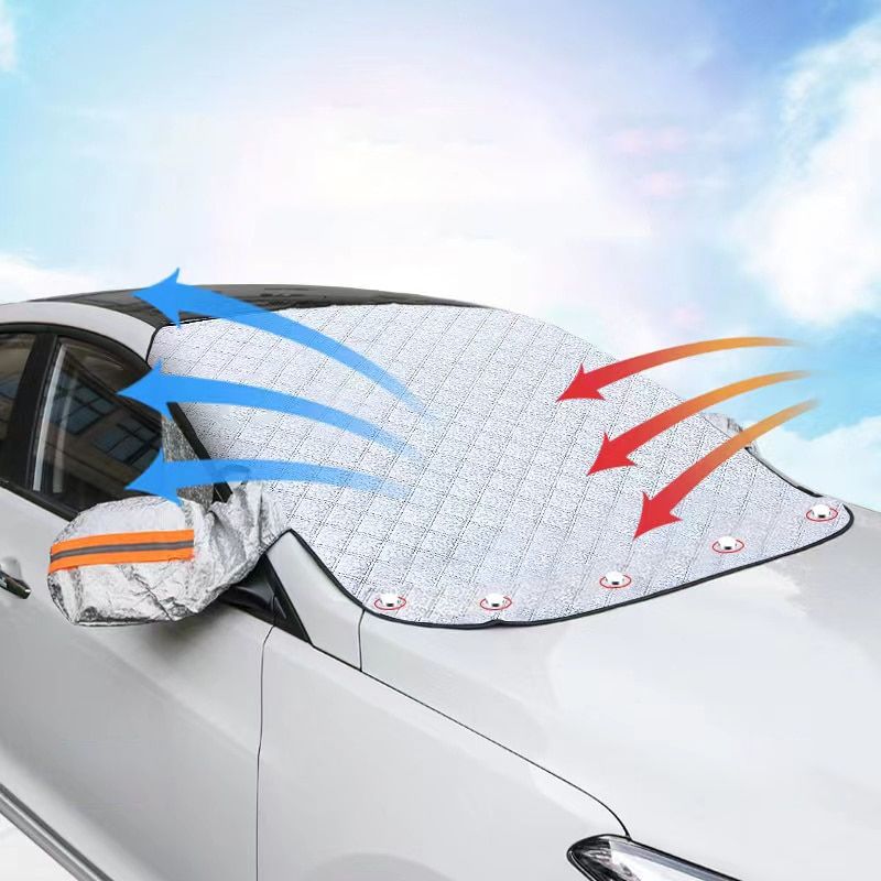 Multipurpose Magnetic Car Windshield Protector – Snow, Ice, and Sun Cover