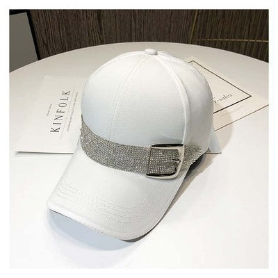 rhinestone letter baseball cap, view 6 - MRSLM