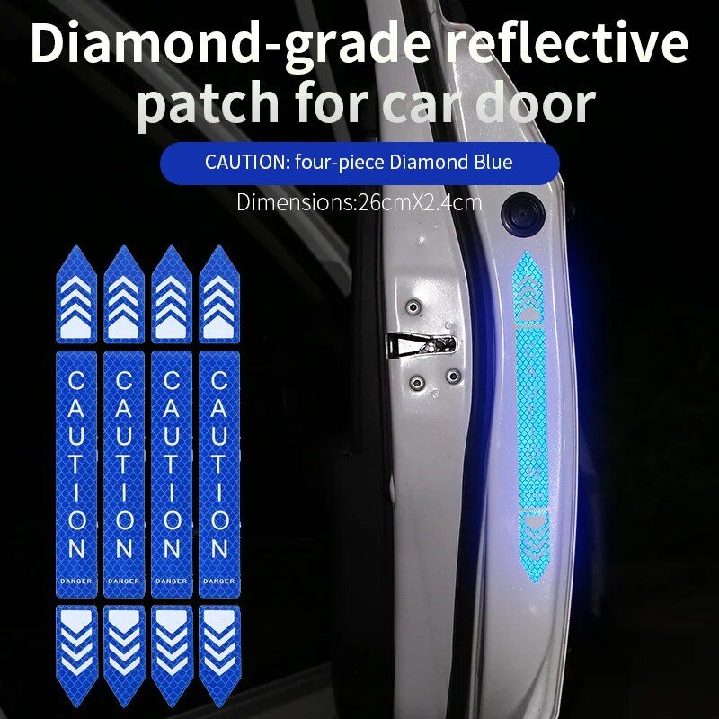 vehicle door reflective stickers, view 12 - MRSLM