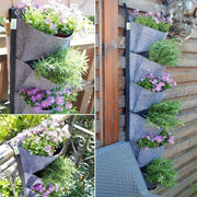 wall-mounted 6-pocket vertical garden planter, view 8 - MRSLM