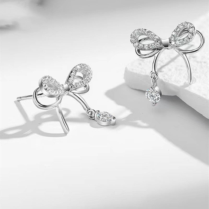 925 silver butterfly stud earrings, view 6 - MRSLM