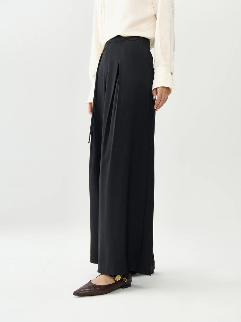 black commuter long trousers for women, view 2 - MRSLM