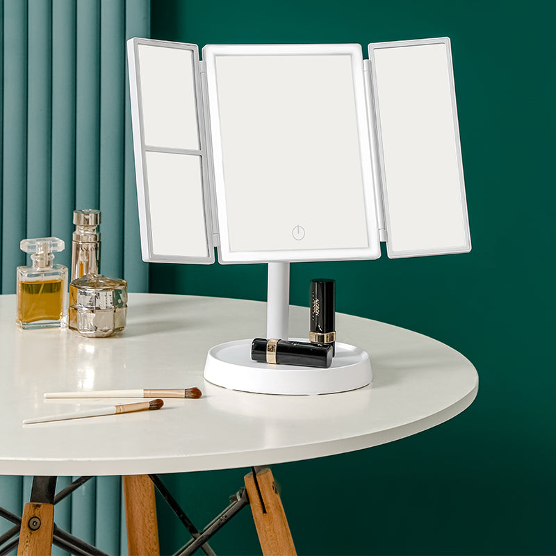 foldable LED makeup mirror, view 8 - MRSLM