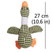 plush duck squeak toy for dogs, view 3 - MRSLM