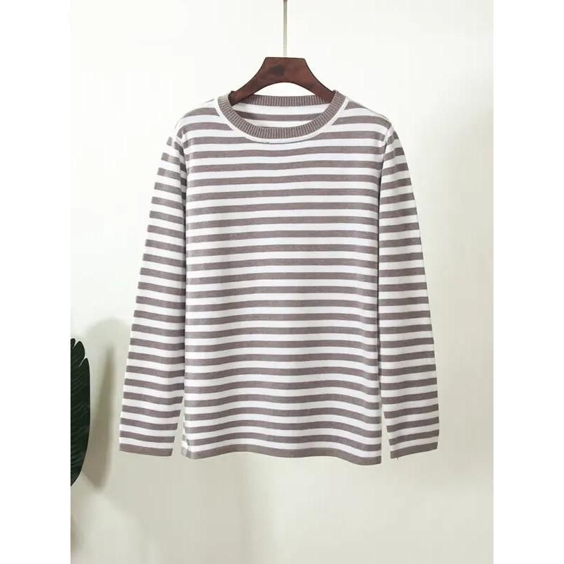 knitted stripe sweater, view 3 - MRSLM