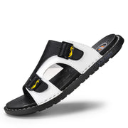 men's casual leather flip flops, view 2 - MRSLM