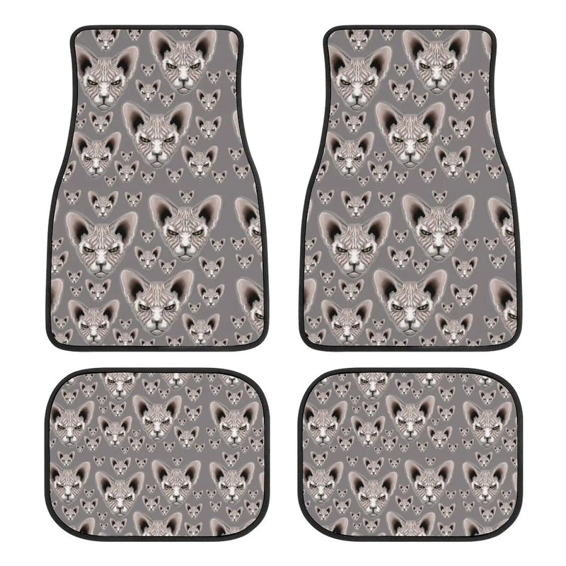 Sphynx cat print car floor mat set, view 10 - MRSLM