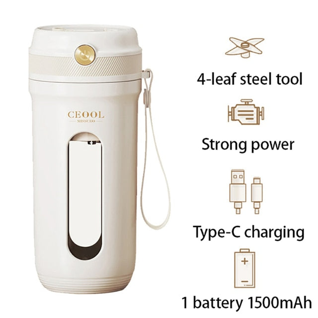 portable blender cup, view 2 - MRSLM