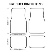 pink pig waterproof car floor mats, view 3 - MRSLM