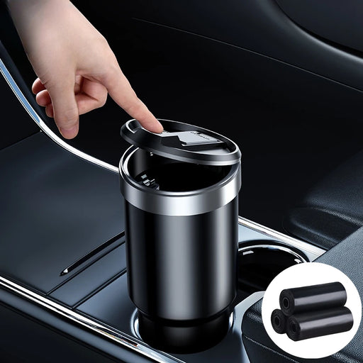Portable car trash can with lid - MRSLM
