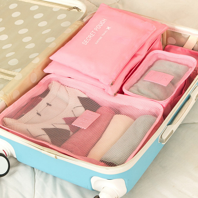 6-piece travel storage organizer bags, view 7 - MRSLM