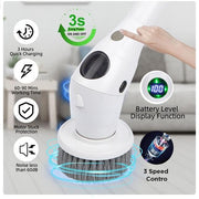 electric spin cleaning brush, view 5 - MRSLM