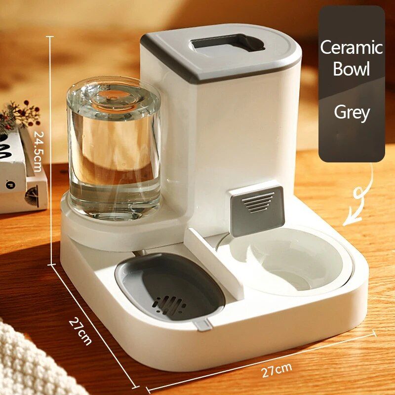smart cat feeder and water dispenser, view 10 - MRSLM