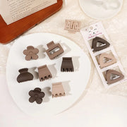 coffee color three-piece hairpin set, view 9 - MRSLM
