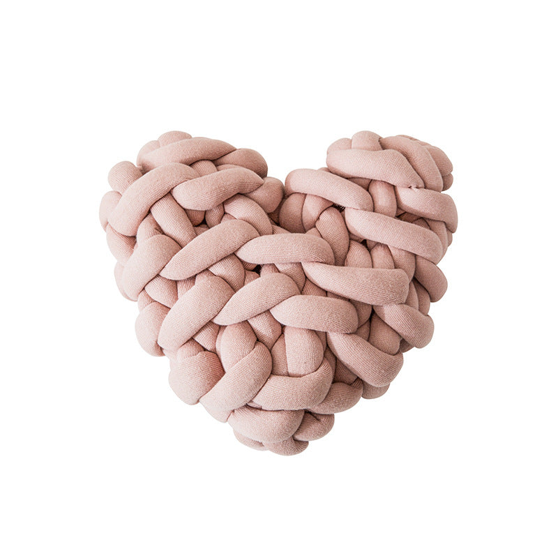 heart-shaped decorative knot cushion, view 13 - MRSLM