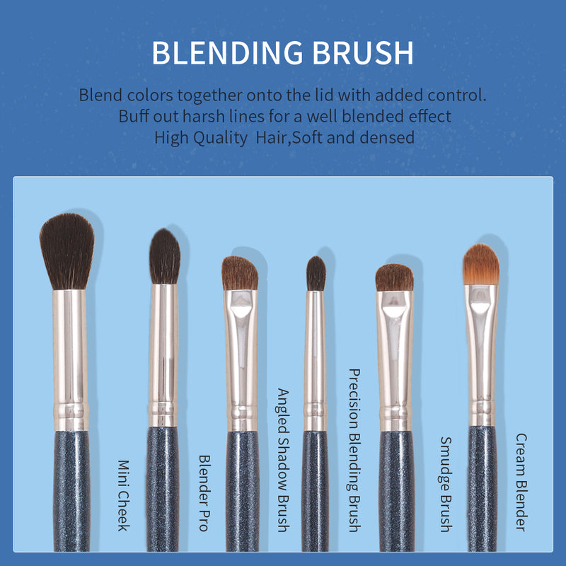 13-piece eye makeup brush set, view 6 - MRSLM