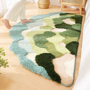 irregular mountain forest flocked carpet, view 5 - MRSLM
