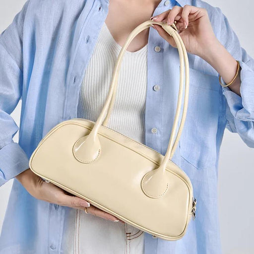vintage leather baguette shoulder bag - MRSLM