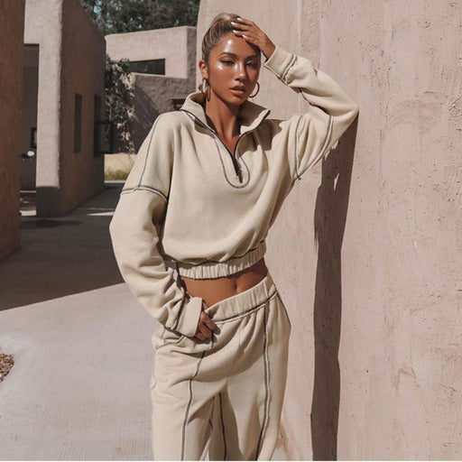sweatshirt and elastic waist pant set - MRSLM